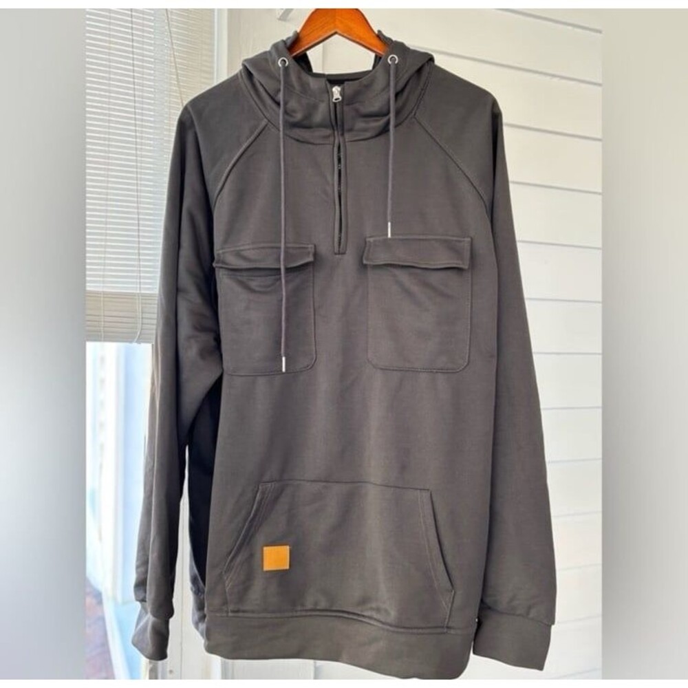 Men’s Gray Hoodie Sweater